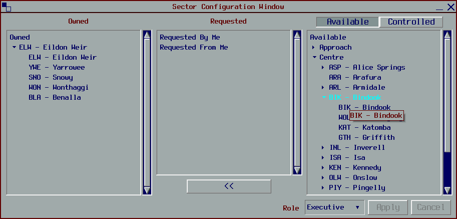 New Sectorisation Window